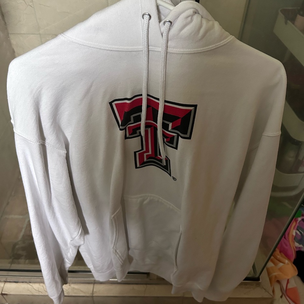 Texas Tech white hoodie! Size XL